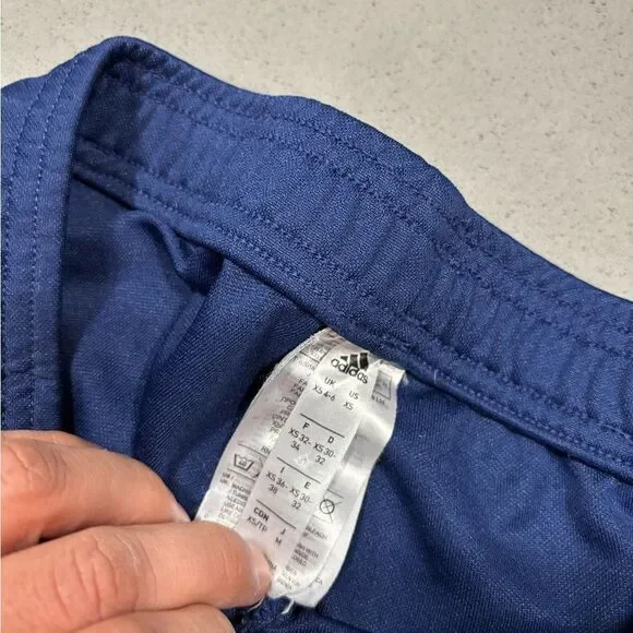 Women’s Blue Adidas Slim Fit Soccer Track Pants Sweats Size XS Running Gym - Picture 3 of 4